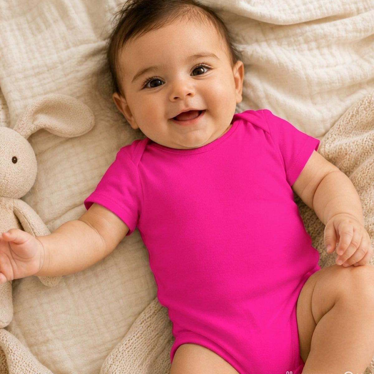 Pink Baby Cotton Onesie UAE – Soft Infant Bodysuit for Everyday Wear