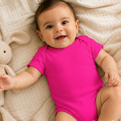 Pink Baby Cotton Onesie UAE – Soft Infant Bodysuit for Everyday Wear