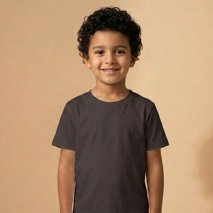 Blank Boys Black Cotton T-Shirt UAE for School and Everyday Wear
