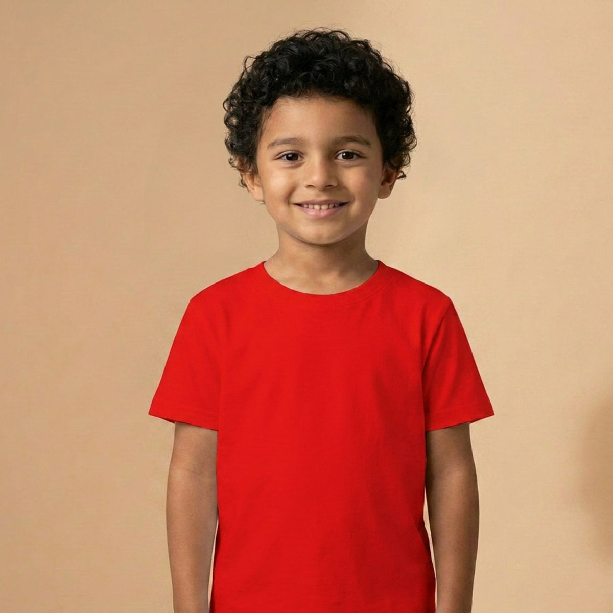 Blank Boys Red Cotton T-Shirt UAE for School and Everyday Wear
