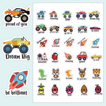 Boys Reward Motivational Stickers UAE