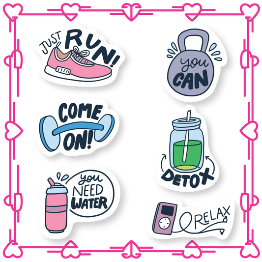 Gym Motivation Waterproof Stickers UAE