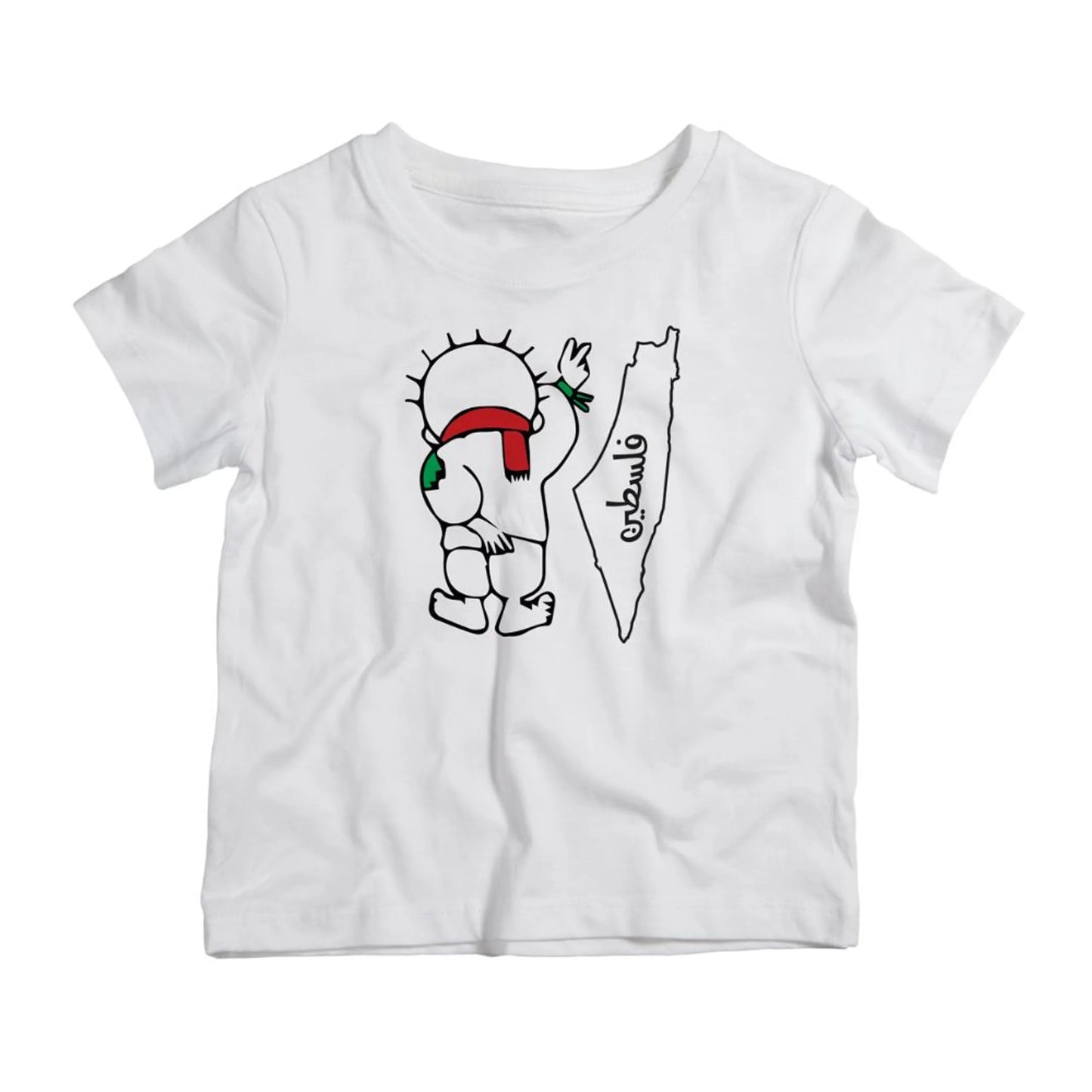 Handala Palestinian cotton t-shirt UAE soft cotton shirt featuring Handala iconic cultural design by Twinkle Hands