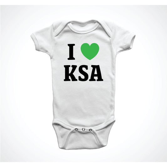 I Love KSA Baby Onesie