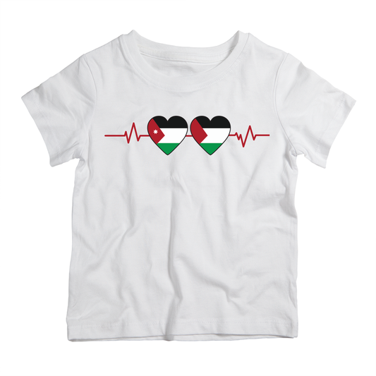 Jordan Palestine cotton t-shirt UAE soft cotton cultural inspired shirt by Twinkle Hands for casual everyday wear