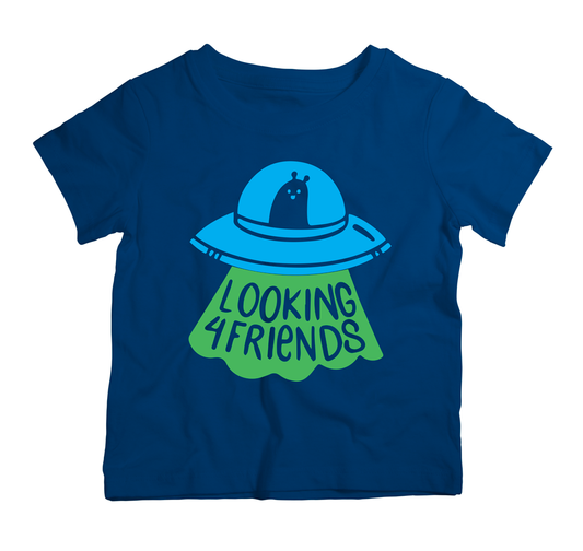 Looking 4 friends - Cotton Space T-Shirt