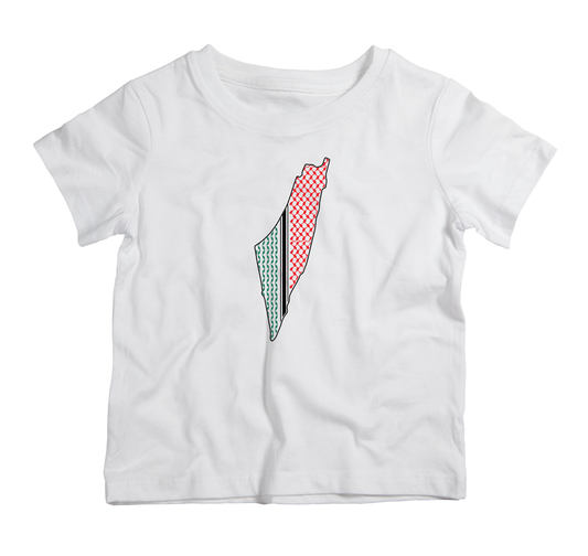 palestine colorful kufiya cotton t-shirt soft breathable cultural streetwear outfit UAE