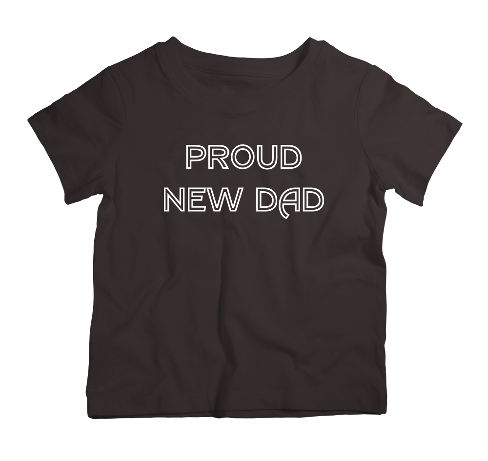 Proud New Dad cotton t-shirt UAE soft cotton dad shirt by Twinkle Hands, new father gift outfit