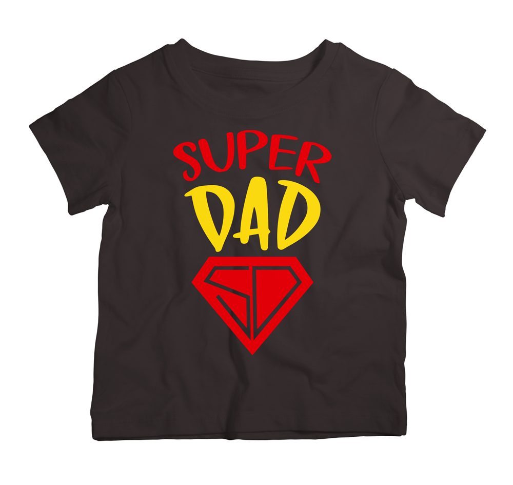 Super Dad cotton t-shirt UAE soft cotton dad shirt by Twinkle Hands, family themed outfit