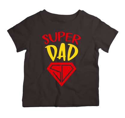 Super Dad cotton t-shirt UAE soft cotton dad shirt by Twinkle Hands, family themed outfit