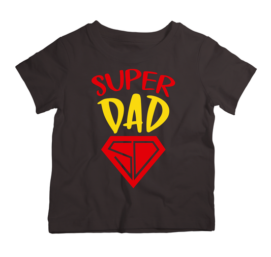 Super Dad cotton t-shirt UAE soft cotton dad shirt by Twinkle Hands, family themed outfit