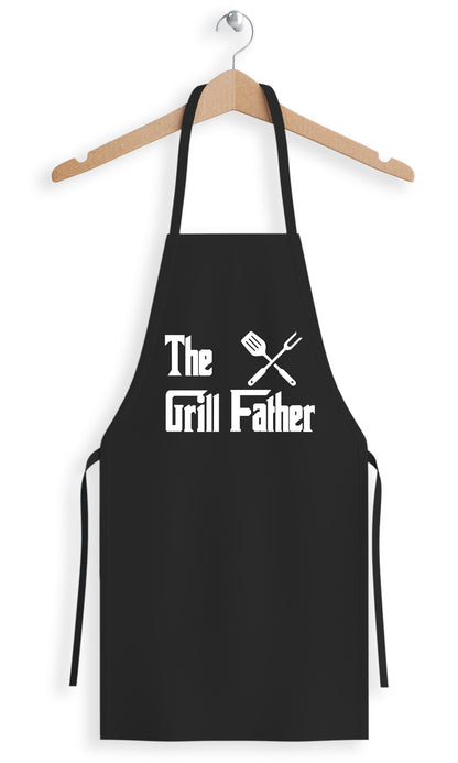 The Grill Father apron UAE funny BBQ cooking apron by Twinkle Hands for dads grilling outdoor cooking and family BBQ parties