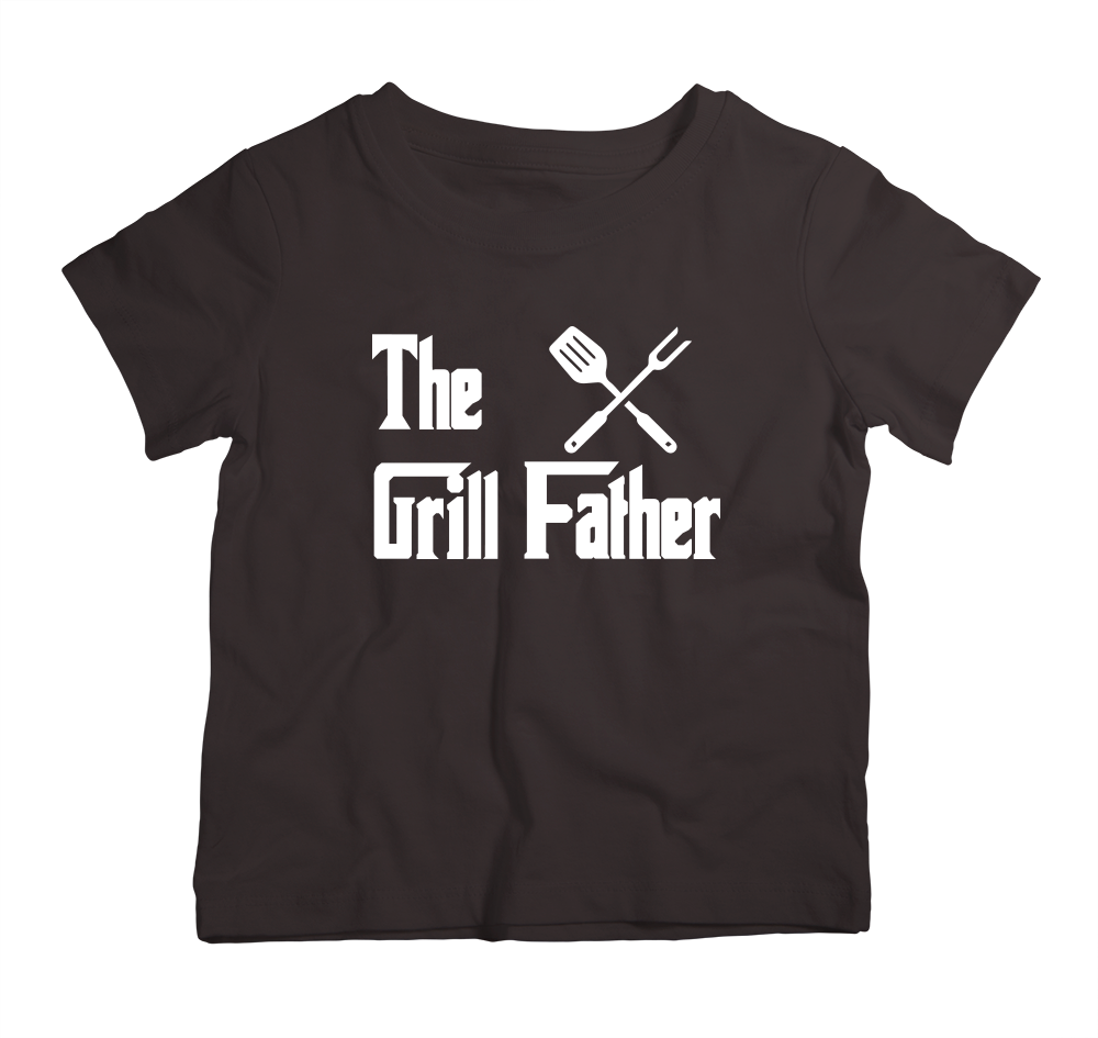 The Grill Father Dad cotton t-shirt UAE funny BBQ dad shirt by Twinkle Hands, soft cotton casual outfit