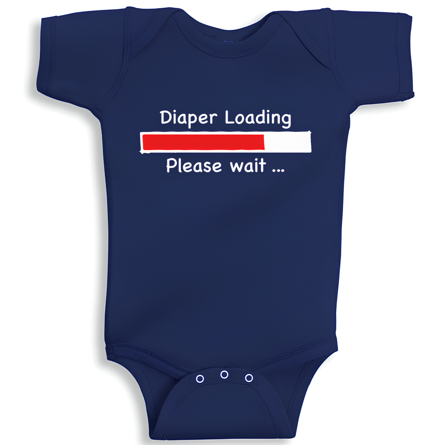 Diaper loading please wait Baby Onesie