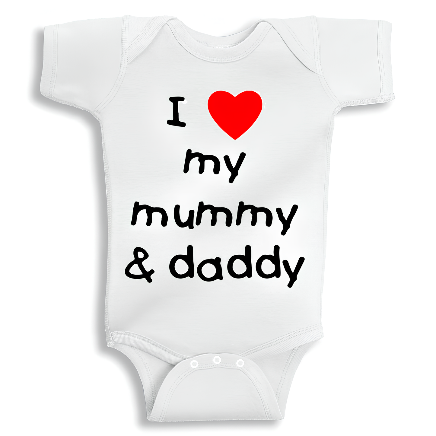 I love daddy and mummy Baby Onesie