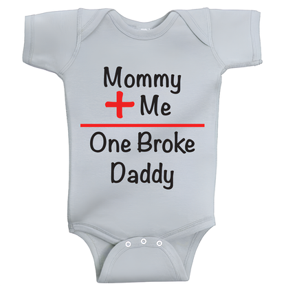 One broke daddy  Baby Onesie