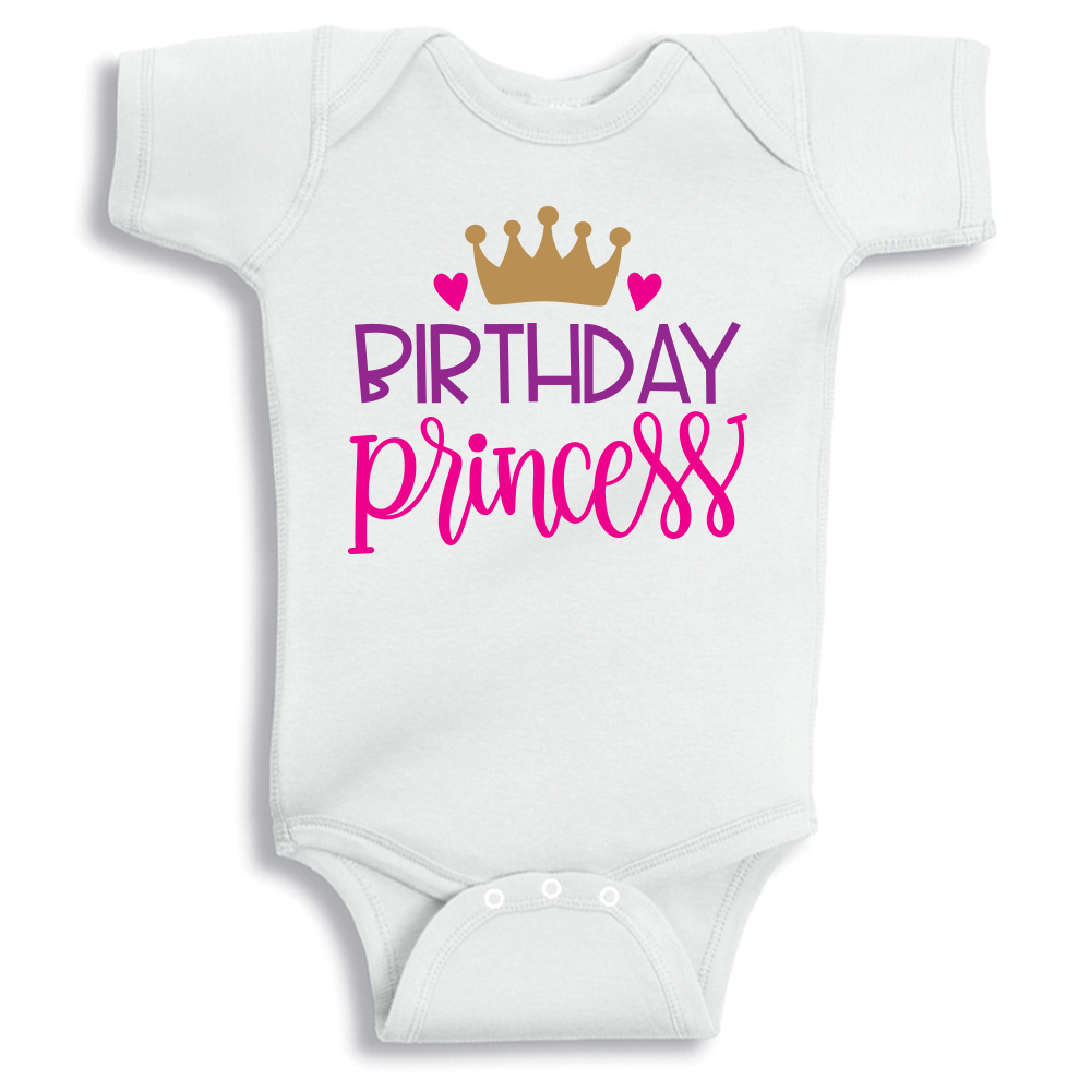 Birthday Princess Baby Onesie