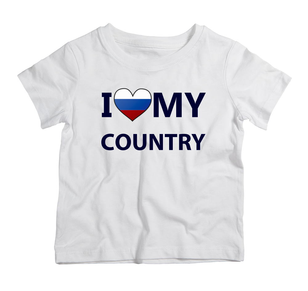 I love my country Russia Cotton T-Shirt