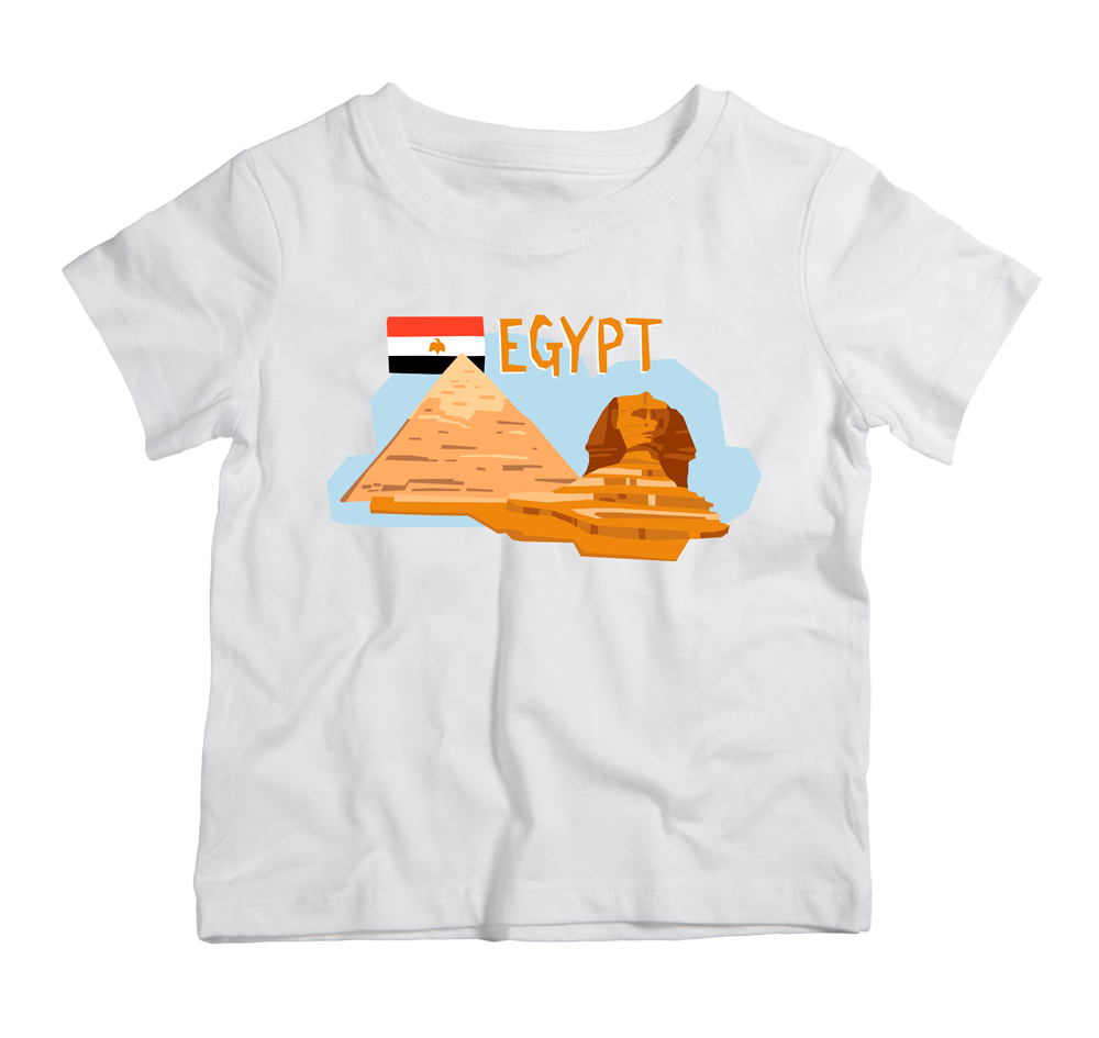 Amazing Egypt cotton t-shirt UAE soft cotton Egypt inspired shirt by Twinkle Hands for casual everyday wear