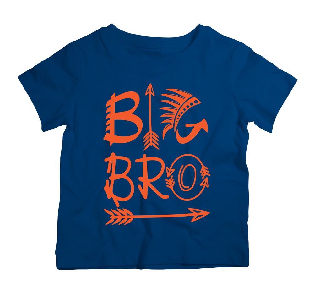 Big Bro cotton t-shirt UAE soft cotton kids shirt by Twinkle Hands, sibling themed boys outfit