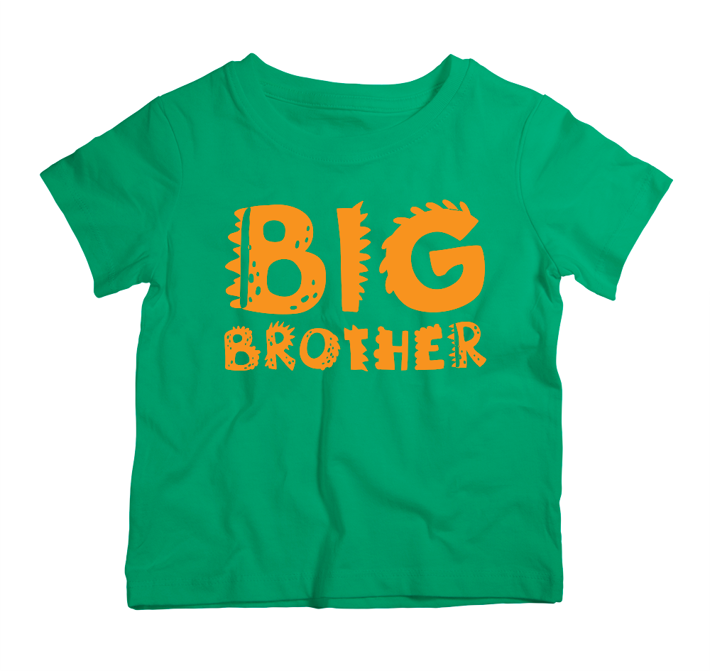 Big Brother Dinosaur Green T-Shirt UAE | Kids Sibling Tee