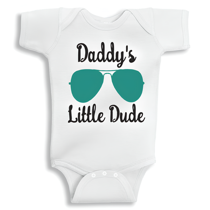 Daddy’s Little Dude baby onesie UAE soft cotton newborn bodysuit by Twinkle Hands