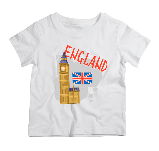 England UK cotton t-shirt UAE soft cotton UK inspired shirt by Twinkle Hands for casual everyday wear