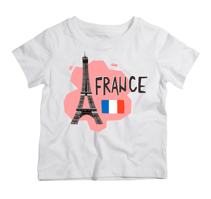 France cotton t-shirt UAE soft cotton France inspired shirt by Twinkle Hands for casual everyday wear