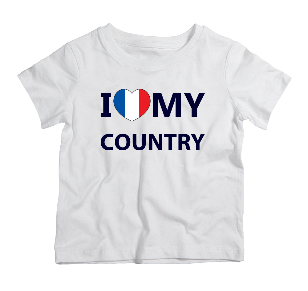 I love my country France Cotton T-Shirt