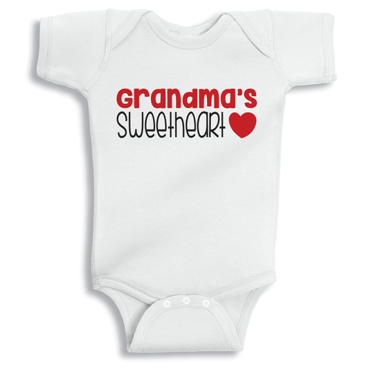 Grandma's Sweetheart Baby Onesie