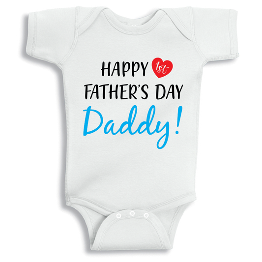 Happy first father's Day Baby Onesie