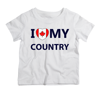 I Love My Country Canada cotton t-shirt UAE soft cotton Canada inspired shirt by Twinkle Hands for casual everyday wear