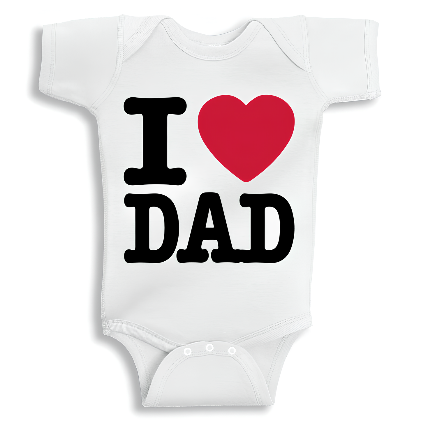 I Love Dad baby onesie UAE soft cotton newborn bodysuit by Twinkle Hands