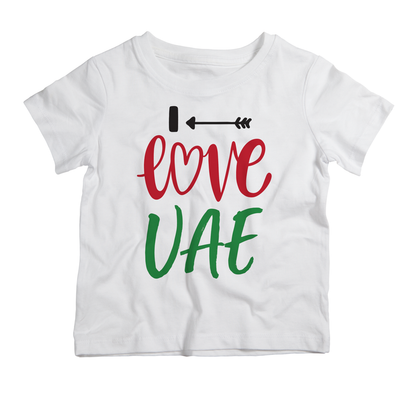 I Love UAE cotton t-shirt UAE soft cotton UAE inspired shirt by Twinkle Hands for casual everyday wear