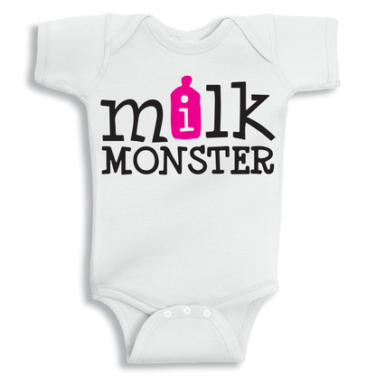 Milk Monster Pink Baby Onesie
