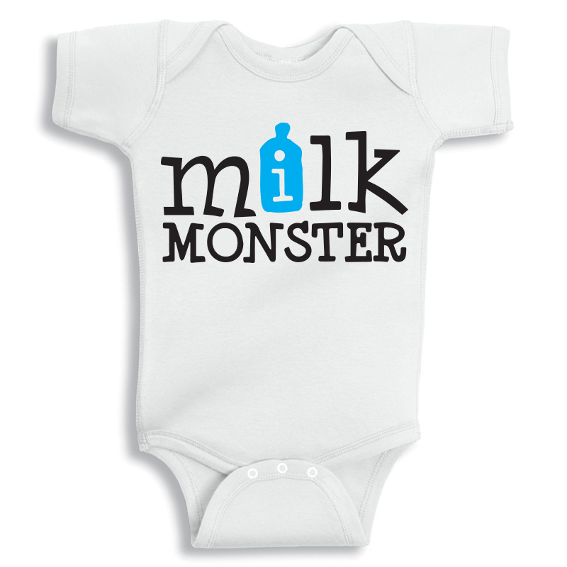 Milk Monster Blue Baby Onesie