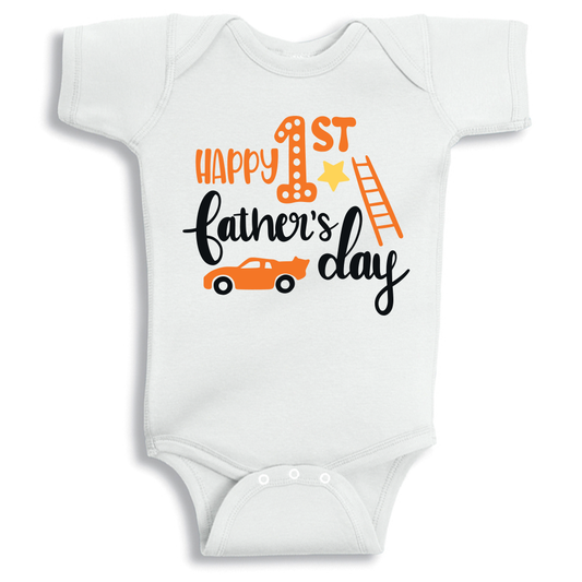 My First Father’s Day baby onesie UAE soft cotton newborn bodysuit by Twinkle Hands