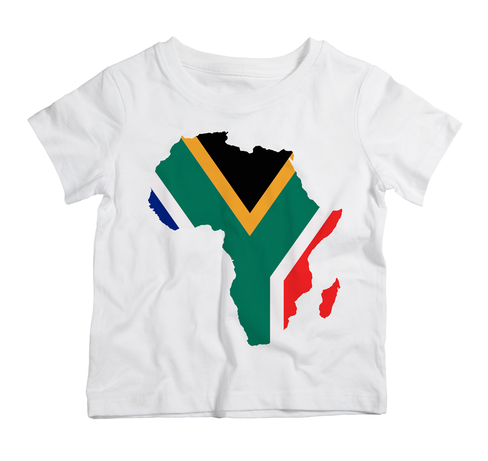 South Africa cotton t-shirt UAE soft cotton South Africa inspired shirt by Twinkle Hands for casual everyday wear