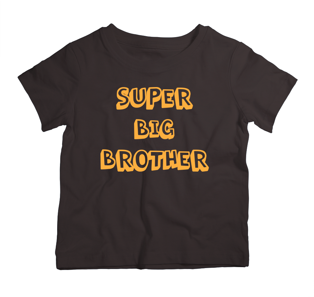 Super Big Brother cotton t-shirt UAE soft cotton kids shirt by Twinkle Hands, superhero themed boys outfit
