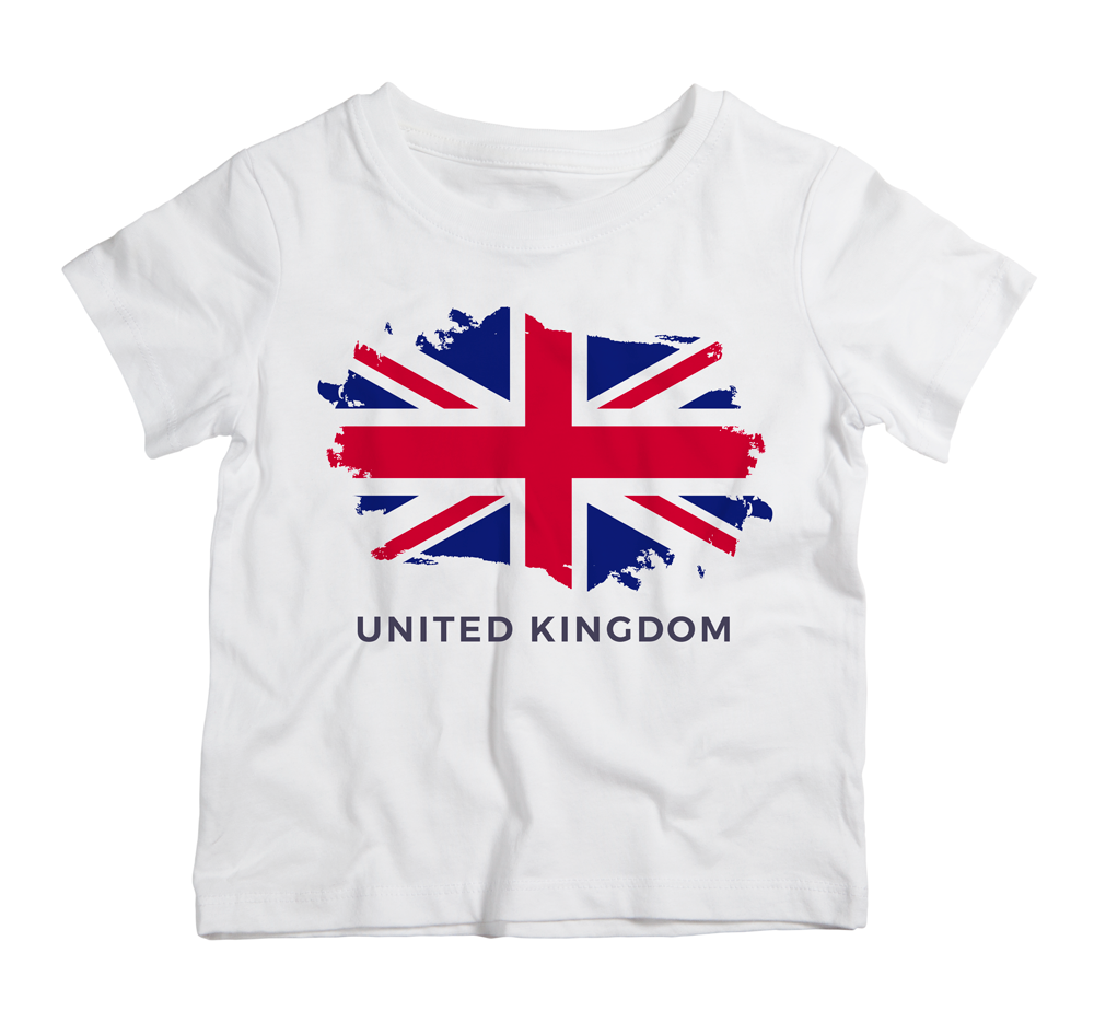 UK United Kingdom cotton t-shirt UAE soft cotton British inspired shirt by Twinkle Hands for casual everyday wear
