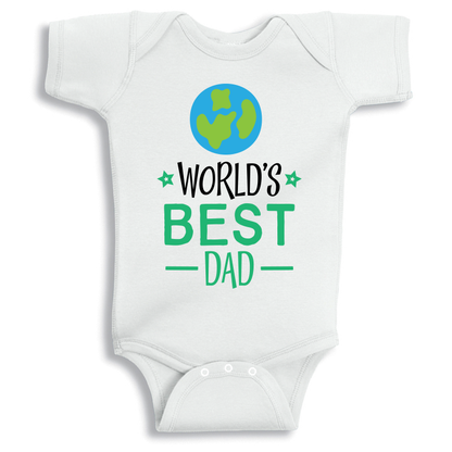 World’s Best Dad baby onesie UAE soft cotton newborn bodysuit by Twinkle Hands