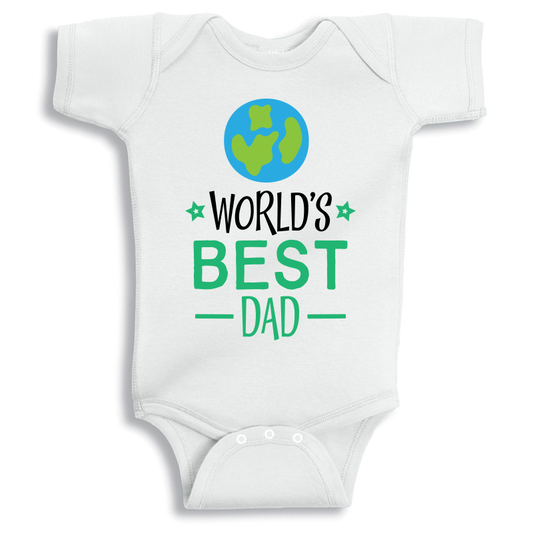 World’s Best Dad baby onesie UAE soft cotton newborn bodysuit by Twinkle Hands