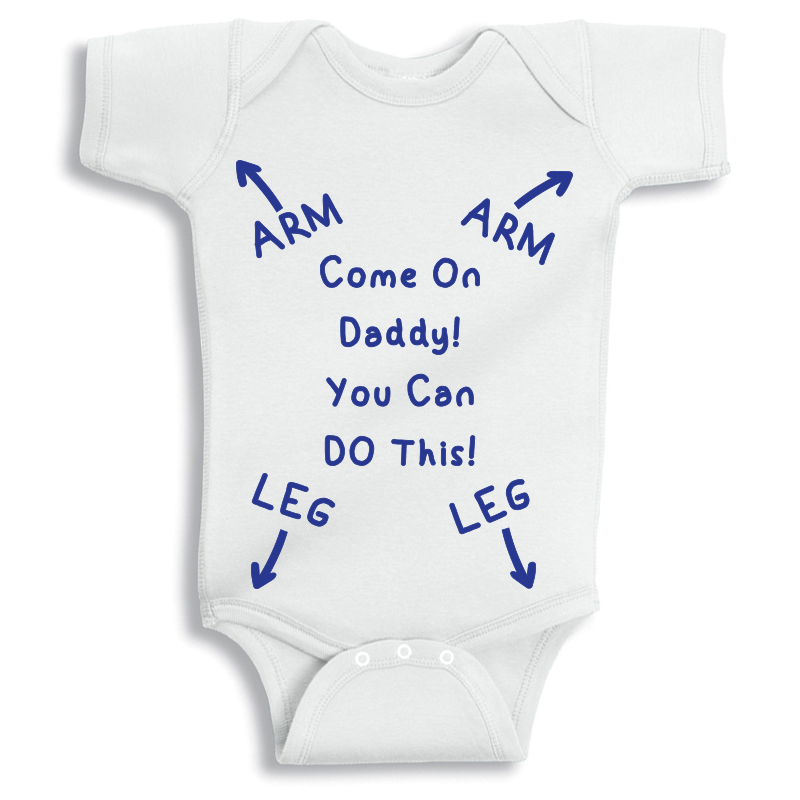 Come on daddy blue Baby Onesie